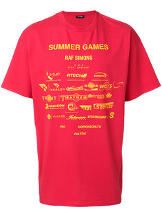 футболка с принтом games Raf Simons