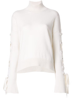 топ со шнуровкой на рукавах MRZ