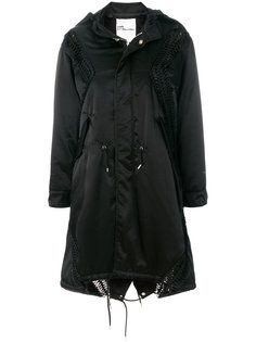 стеганое пальто с отделкой макраме Comme Des Garçons Noir Kei Ninomiya