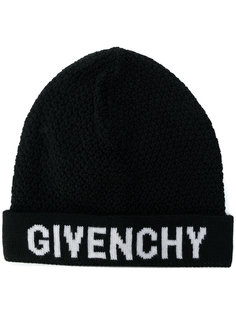вязаная шапка с заплаткой с логотипом Givenchy