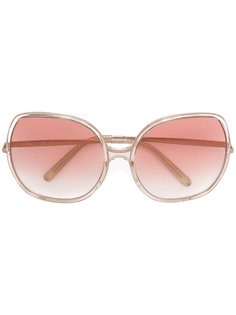 объемные солнцезащитные очки Chloé Eyewear