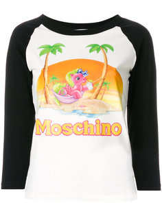 топ с принтом пони Moschino