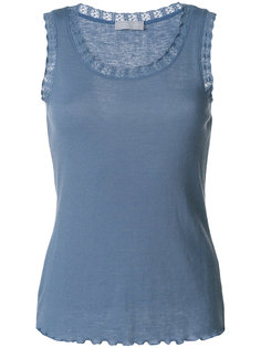 топ с кружевной отделкой  Le Tricot Perugia