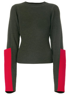 джемпер с контрастными рукавами Joseph