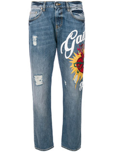 джинсы с логотипом и отделкой  Gaelle Bonheur