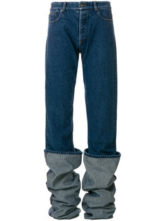 удлиненные джинсы с подворотами Y / Project