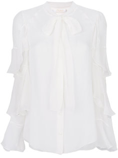 блузка с оборками на рукавах Chloé