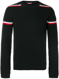 свитер в полоску с логотипом Moncler