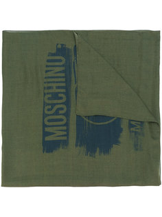 тканый шарф с логотипом  Moschino