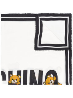 шарф с принтом логотипа Moschino