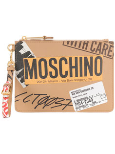 клатч Parcel с принтом Moschino