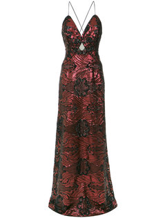sequin embroidered gown Tufi Duek