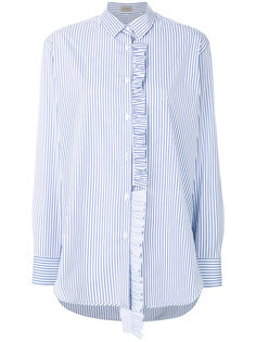 рубашка в полоску с оборками MRZ