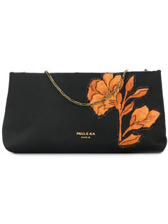 клатч с цветочной вышивкой Paule Ka
