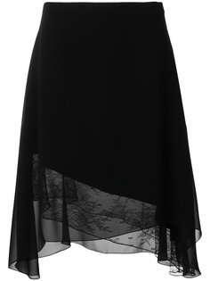 асимметричная кружевная юбка Lanvin