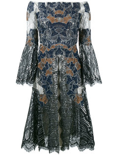 кружевное платье с открытыми плечами Jonathan Simkhai