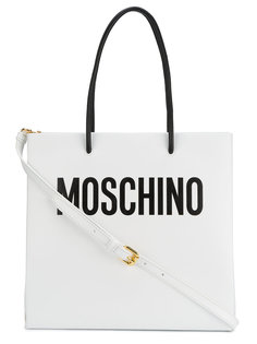 монохромная сумка-тоут Moschino