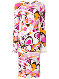 платье миди с длинными рукавами Emilio Pucci