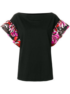 frilled-sleeve top Emilio Pucci