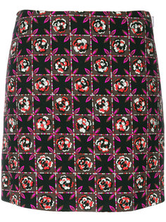 юбка с цветочным принтом Emilio Pucci