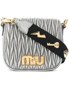 сумка на плечо с логотипом Miu Miu