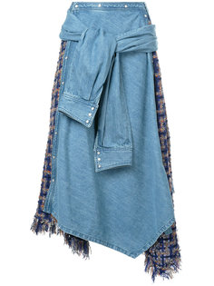 юбка с джинсовым верхним слоем  Aula