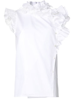 блузка с рюшами Lanvin