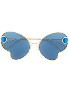декорированные солнцезащитные очки Christopher Kane Eyewear