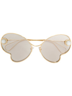 декорированные солнцезащитные очки Christopher Kane Eyewear