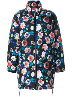 свободное пальто с цветочным принтом  MSGM