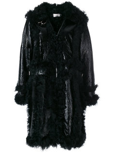 пальто в стиле оверсайз с меховой отделкой Marquesalmeida Marquesalmeida