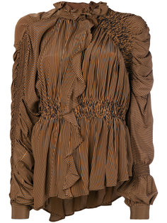 блузка с оборками и сборками Preen By Thornton Bregazzi