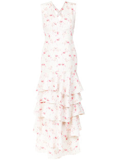 flamingo print gown Olympiah