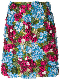 юбка с вышивкой Hydrangea Dolce & Gabbana