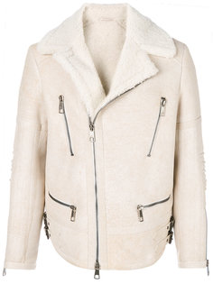 байкерская куртка из овчины Neil Barrett
