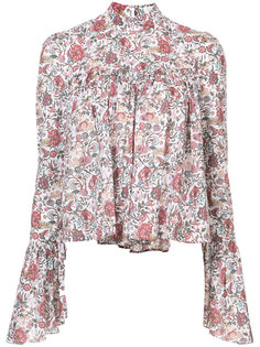 блузка с цветочным узором Caroline Constas