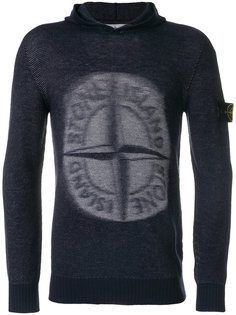 толстовка с капюшоном и логотипом Stone Island