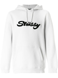 толстовка с капюшоном и заплаткой с логотипом Stussy