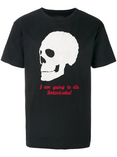 футболка с вышивкой черепа Intoxicated