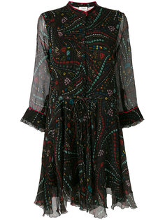 расклешенное платье с вышивкой  Zadig & Voltaire