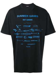 футболка с принтом Navy Sponsor  Raf Simons