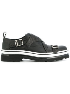 туфли-монки с полосатой подошвой Dior Homme