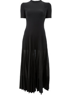 плиссированное платье миди Alexander McQueen