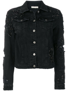 джинсовая куртка с бисерной отделкой  Amen