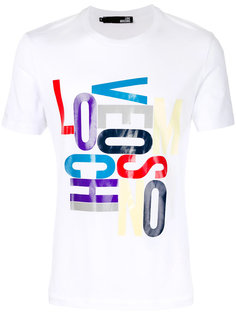 футболка с принтом-логотипом Love Moschino