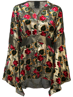 блузка с цветочным узором Anna Sui