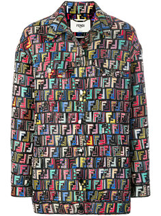 пиджак с принтом логотипа FF Fendi