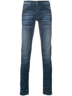 джинсы кроя слим с потертой отделкой Versace Jeans