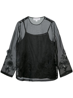 sheer layer blouse Robert Rodriguez