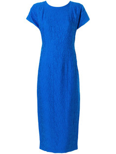 фактурное платье миди с вышивкой  Dvf Diane Von Furstenberg